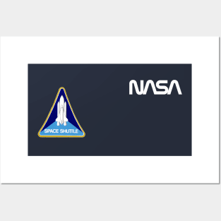 Officially approved merchandise - Vintage NASA logo & space shuttle mission patch Posters and Art